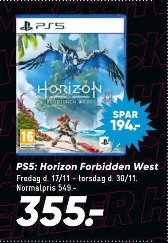 Bilka Ps5: horizon forbidden west tilbud