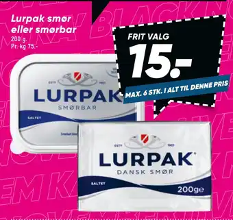 Bilka Lurpak smør eller smørbar tilbud