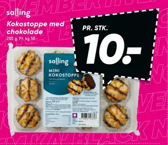 Bilka Kokostoppe med chokolade tilbud