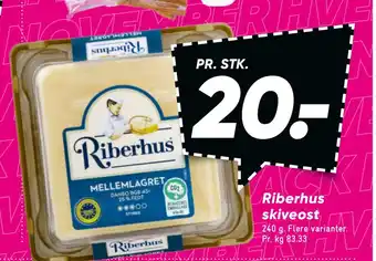 Bilka Riberhus skiveost tilbud