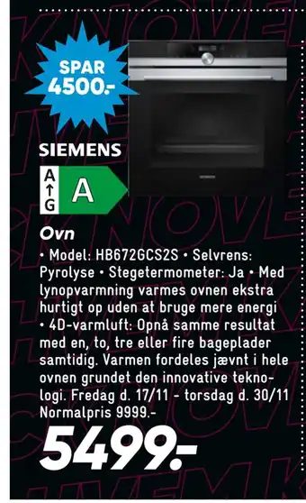 Bilka Ovn tilbud