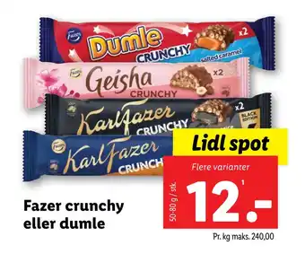 Fazer crunchy eller dumle