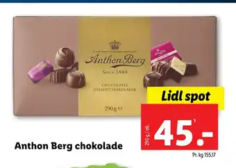 Lidl Anthon berg chokolade tilbud