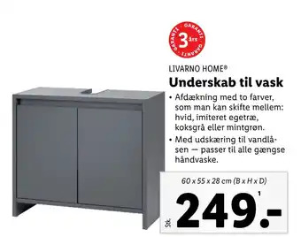 Lidl Underskab til vask tilbud