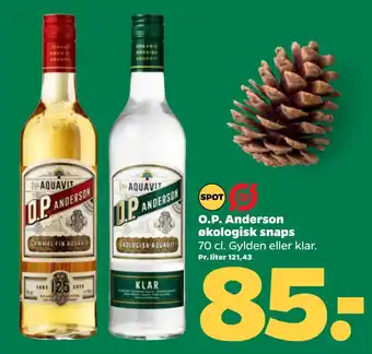 Netto O.p. anderson økologisk snaps tilbud