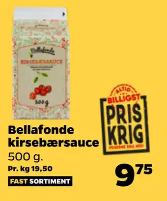 Bellafonde kirsebærsauce