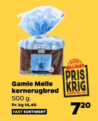 Netto Gamle mølle kernerugbrød tilbud