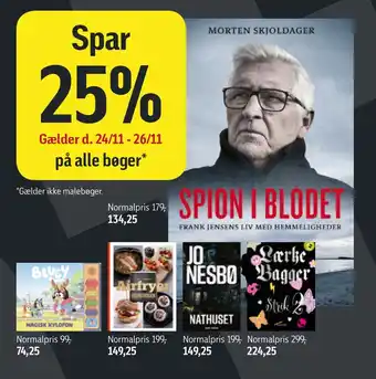 Føtex Spar 25% på alle bøger tilbud