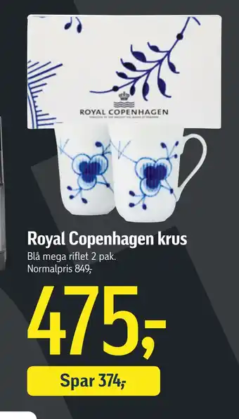 Føtex Royal copenhagen krus tilbud
