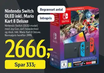 Føtex Nintendo switch oled inkl. mario kart 8 deluxe tilbud
