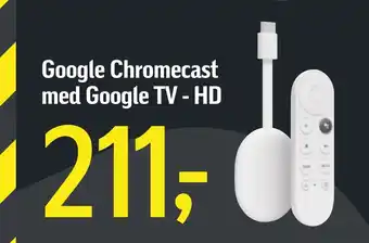 Føtex Google chromecast med google tv - hd tilbud