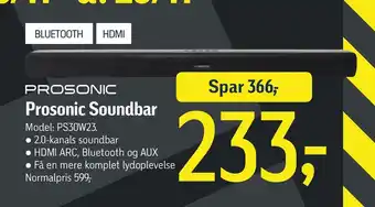 Føtex Prosonic soundbar tilbud