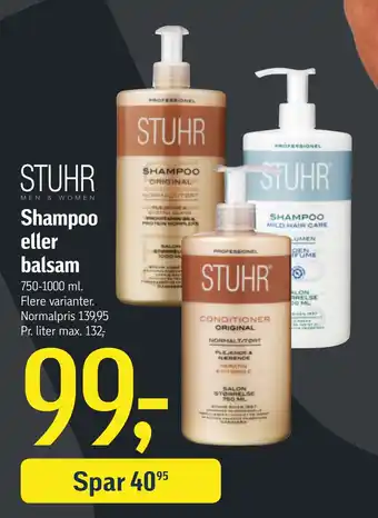 Føtex Shampoo eller balsam tilbud