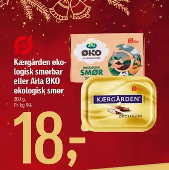 Føtex Kærgården økologisk smørbar eller arla øko økologisk smør tilbud