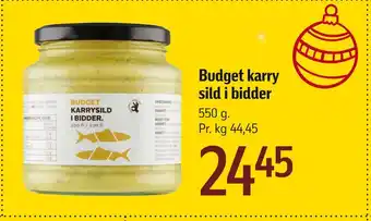 Føtex Budget karry sild i bidder tilbud