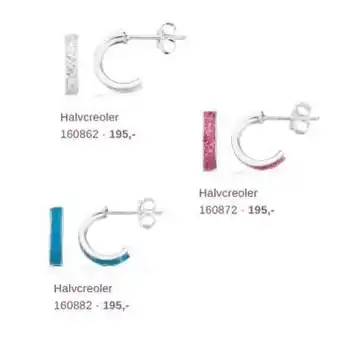 Scrouples Jewellery Sølv - halvcreoler tilbud