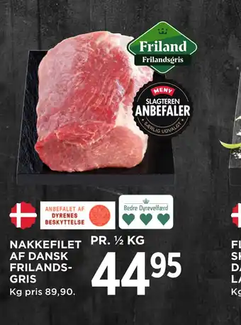 MENY Nakkefilet af dansk frilands­gris tilbud