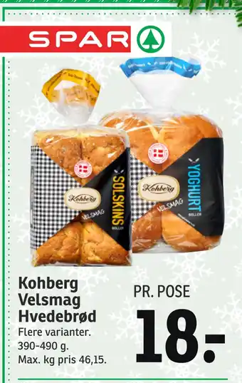 SPAR Kohberg velsmag hvedebrød tilbud