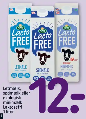 REMA 1000 Letmælk, sødmælk eller økologisk minimælk laktosefri tilbud
