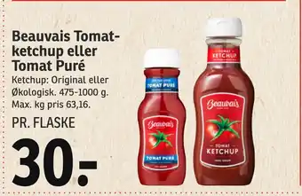 SPAR Beauvais tomat ketchup eller tomat puré tilbud