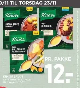 MENY KNORR SAUCE tilbud