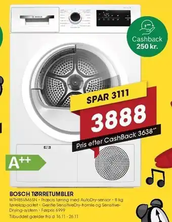 Punkt1 Bosch tørretumbler tilbud