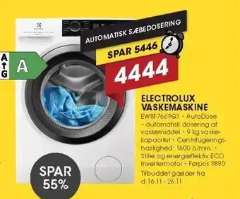 Punkt1 Electrolux vaskemaskine tilbud