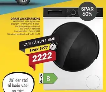Gram vaskemaskine