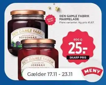 Den gamle fabrik marmelade, 600 g