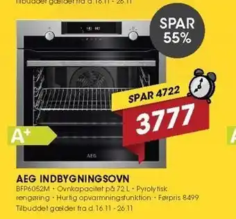Punkt1 Aeg indbygningsovn tilbud
