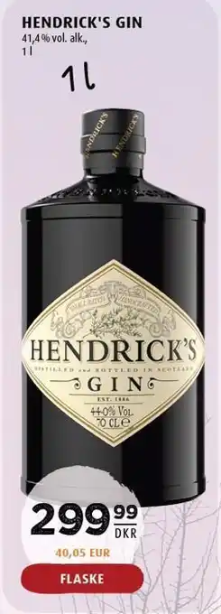 Scandinavian Park Hendrick's gin tilbud