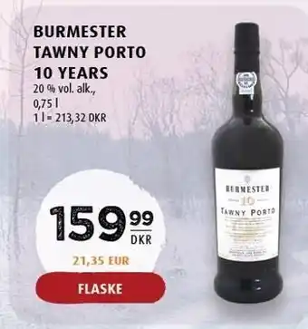 Scandinavian Park Burmester tawny porto 10 years tilbud
