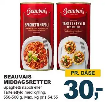 Let-Køb Beauvais middagsretter tilbud
