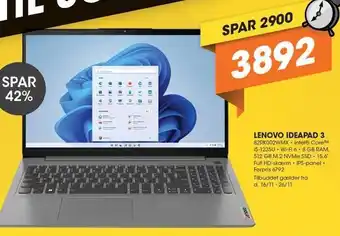 Expert Lenovo ideapad 3 tilbud