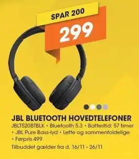 Expert Jbl bluetooth hovedtelefoner tilbud