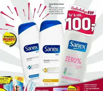 Fleggaard Sanex Dermo shower gel tilbud