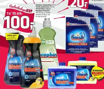 Fleggaard Neophos afspænding, Finish maskinrens, Finish Odour stop el. Neophos Protector tilbud