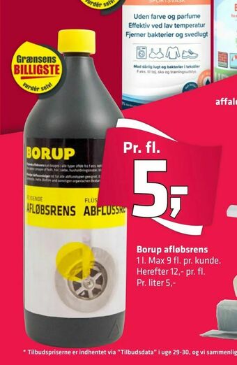 Fleggaard Borup afløbsrens tilbud