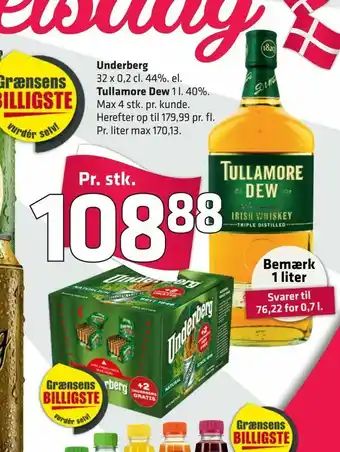 Fleggaard Underberg, Tullamore Dew tilbud