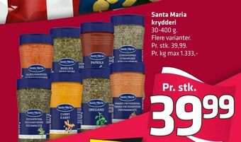 Fleggaard Santa Maria krydderi tilbud