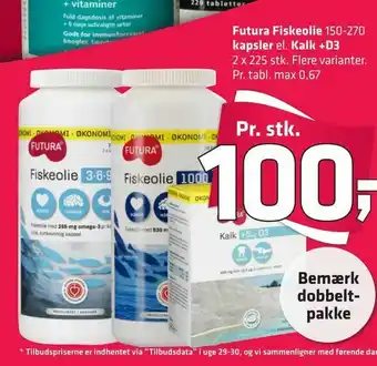 Futura Fiskeolie kapsler Kalk +D3