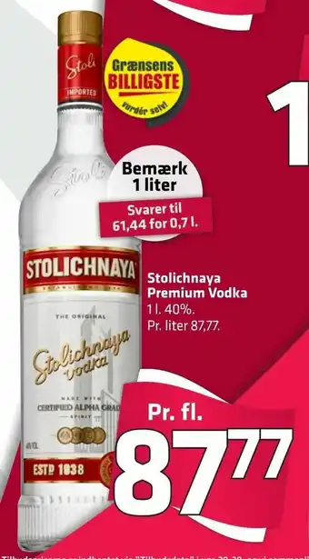 Stolichnaya Premium Vodka