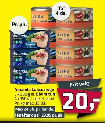 Fleggaard Amanda Luksusrogn eller Elvira tun tilbud