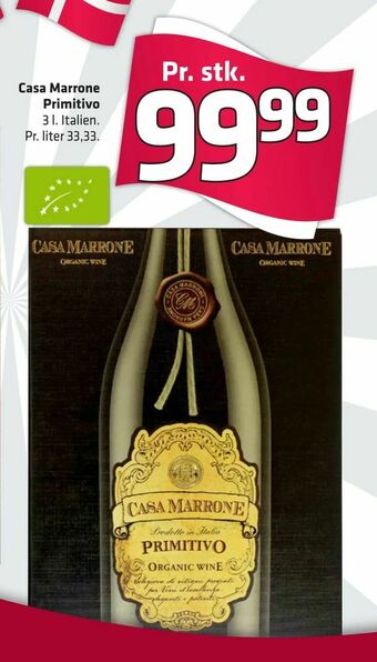 Fleggaard Casa Marrone Primitivo tilbud