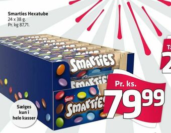 Fleggaard Smarties Hexatube tilbud
