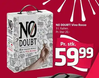 Fleggaard NO DOUBT! Vino Rosso tilbud