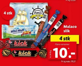 Let-Køb Malaco slik tilbud