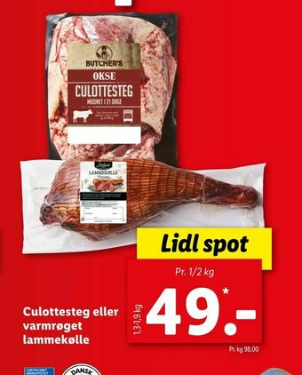 Let-Køb Culottesteg eller varmrøget lammekølle tilbud