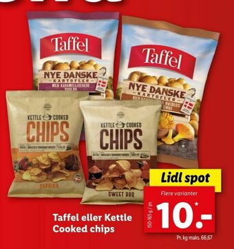 Let-Køb Taffel eller kettle cooked chips tilbud