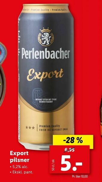 Let-Køb Export pilsner tilbud